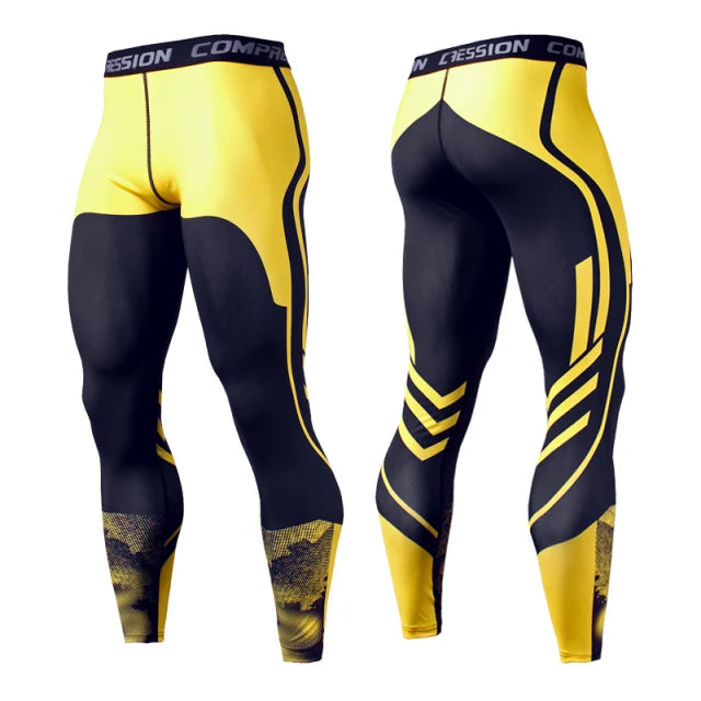 Men's Running Leggings Sportswear Quick Dry Gym Fitness Training Jogging Sports Pants