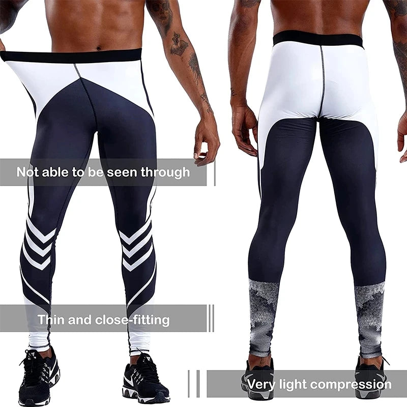 Men's Running Leggings Sportswear Quick Dry Gym Fitness Training Jogging Sports Pants